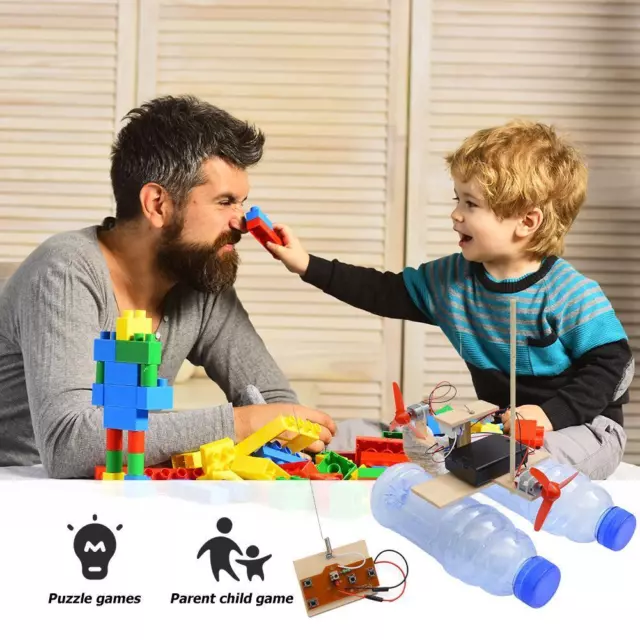 Educational Toys Science STEM Kit Toys Remote Control Wind Ship Small Invention