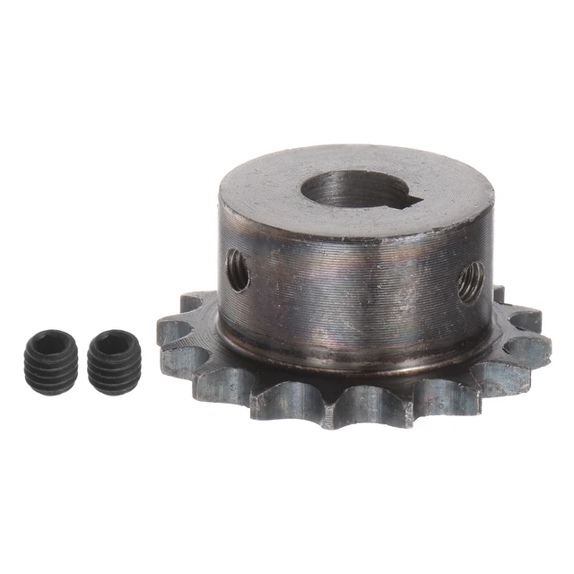 06B Roller Chain Sprocket 16T Pitch 3/8" 14mm Bore A3 Steel Motor Drive Gear