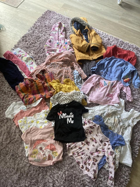 Pacchetto abbigliamento ragazze età 1-2 anni cappotto peppa maiale top pantaloni giubbotti