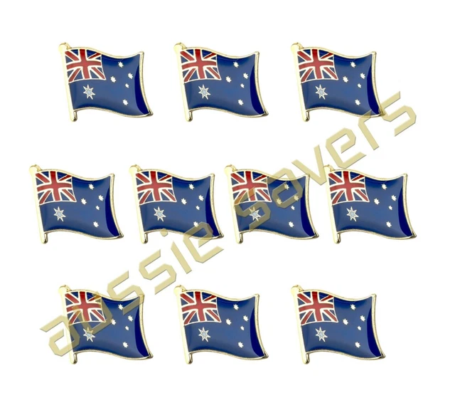 AUSTRALIA FLAG LAPEL Pin / Hat/ Badge/ Brooch X 10 42.56 PicClick AU
