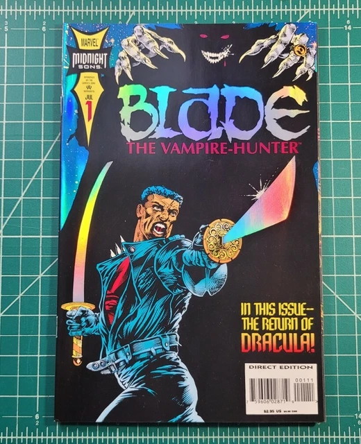 Blade the Vampire Hunter #1 (1994) HTF Silver Foil Cover Marvel Comics VF/NM