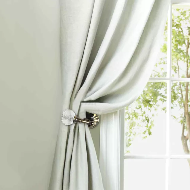 2PCS  crystal holdbacks vintage drapery hooks Vintage Crystal Curtain Hook Wall 3