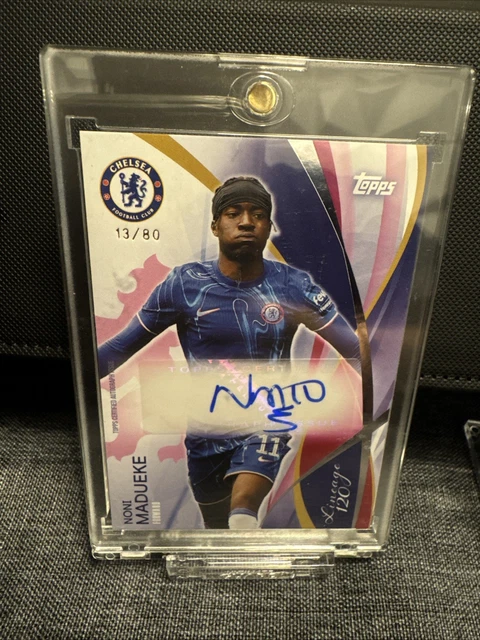 Carte à Collectionner Topps Diego Costa Chelsea - Autographe Sur Sticker, Série 32/50, état Proche Du Neuf