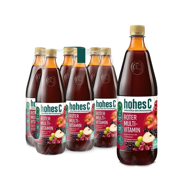 alto C 5x 1 litro rosso + 4x1 litro multivitaminico 2,25 € deposito cauzionale NUOVO MHD 10/23