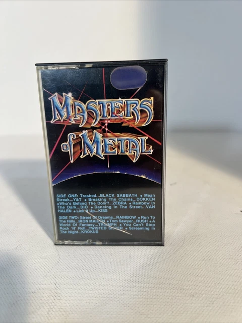 Masters of Metal (Cassette Tape) 1984 K-Tel Black Sabbath Dokken Dio Van Halen