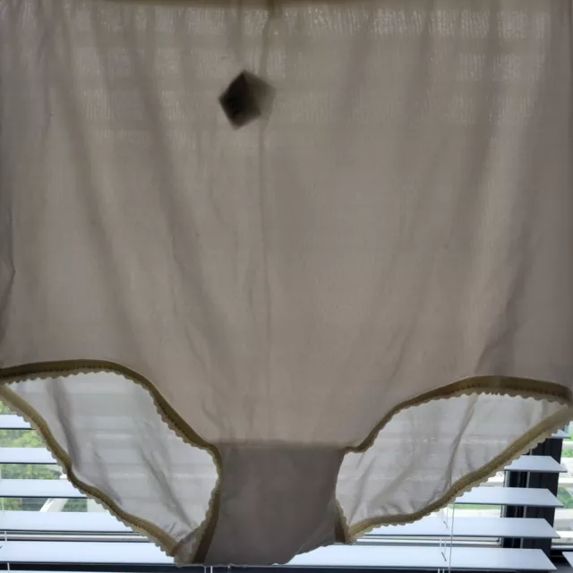 VINTAGE BALI SHEER Granny Panties Ivory Size XL Style 2633 $12.95 ...
