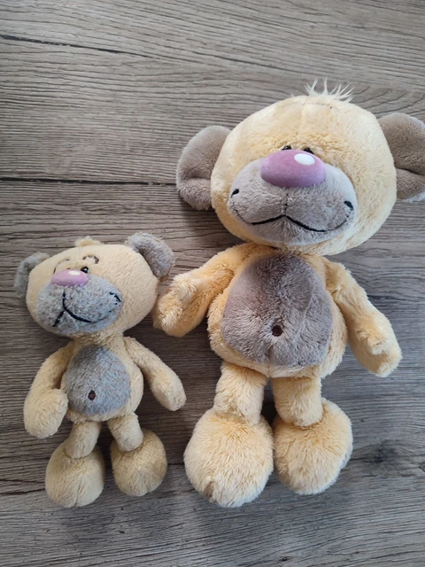 Peluche Doudou Diddl Ours Pimboli classique nu lot de 2  28cm 18cm tbe