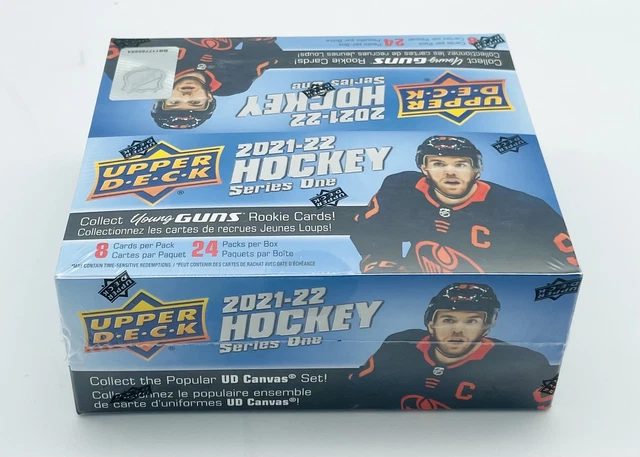 2021-22 Upper Deck Hockey Series 1 Retail Box, 24 Packs, 8 Cards/Pack- Sealed