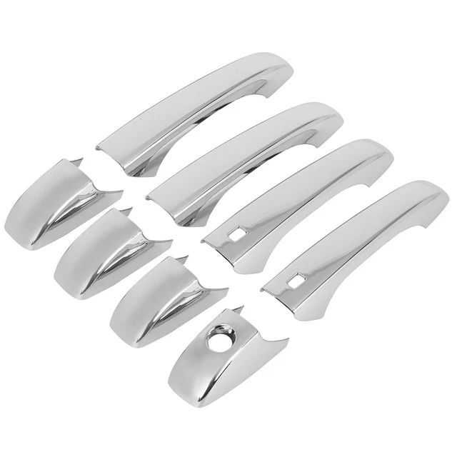 CHROME Outside DOOR HANDLE COVER for 2011-2019 Jeep Grand Dodge Durango 4 Door