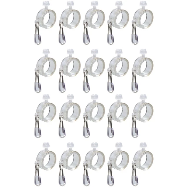 2x Drapeau Attaches pour un Drapeau Pôle Mât Anneaux Rotation