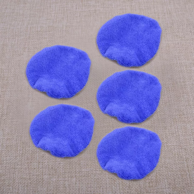 5x Car Microfiber Polisher Bonnets Polishing Pads Wax Wash 9-10 Inch Polisher