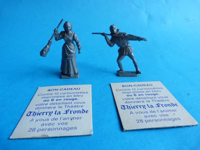 10 Figurines Vintage ORTF Thierry La Fronde – 1964 – CODEC – MOKAREX – France