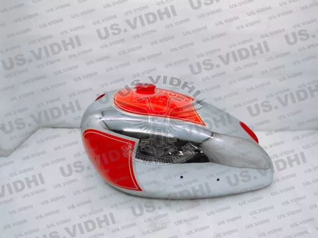 Matchless Ajs Amc Twin G9 G12 Fuel Petrol Tank Red Painted + Cap @US.VIDHI