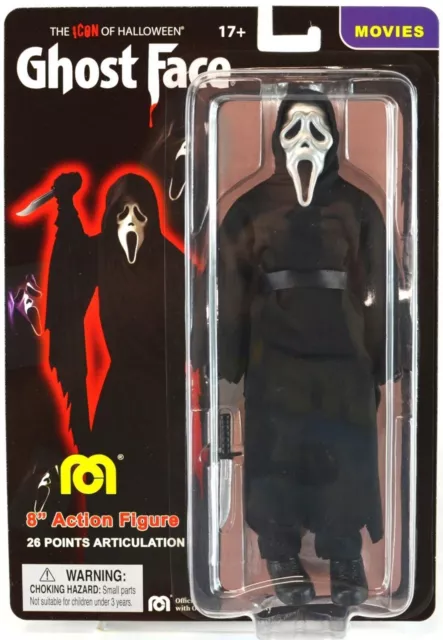 Ghost face 8” Mego Action Figure Silver Icons of Horror Scream