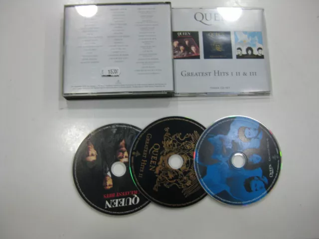 Queen 3CD Europa Greatest Hits I,II & III 2000