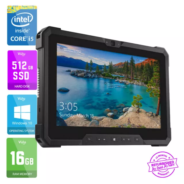 Dell Latitude 7212 Rugged Extreme Tablet 11.6'' FHD Intel i5-8TH | 16GB | 512GB