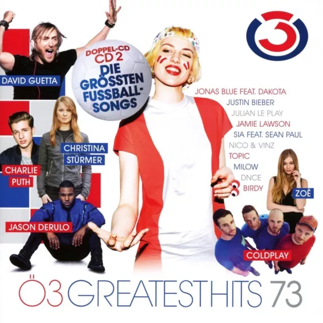 Ö3 Greatest Hits Vol.73  2 Cd New Queen/Xavier Naidoo/Europe/Coldplay/+