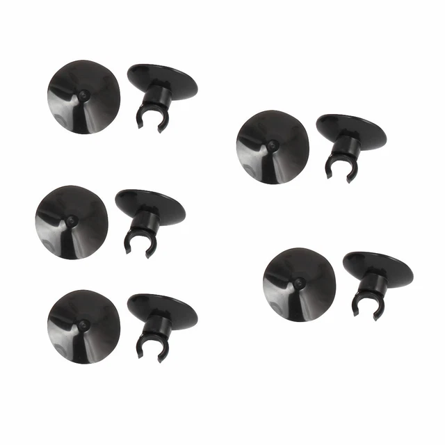 10pcs Aquarium Air Line Pipe Pump Tube Suction Cup Clip 11mm Dia Black