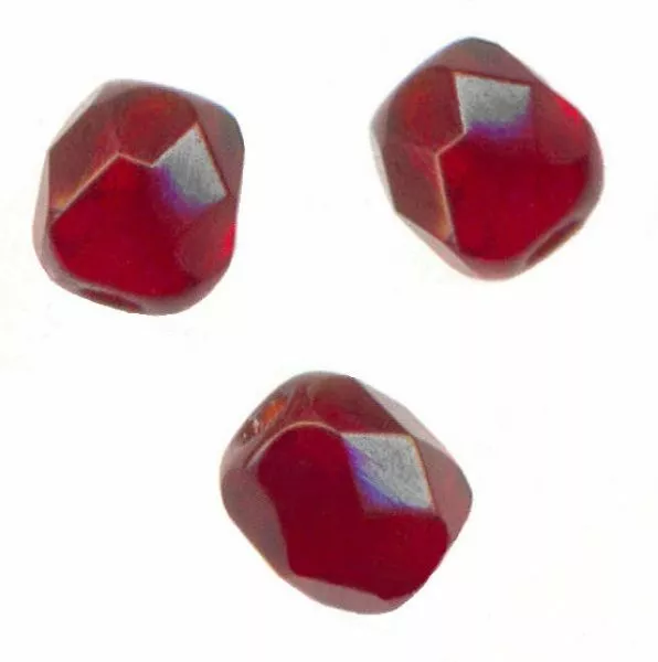 100  PERLES FACETTES DE BOHEME  4 mm SIAM AB