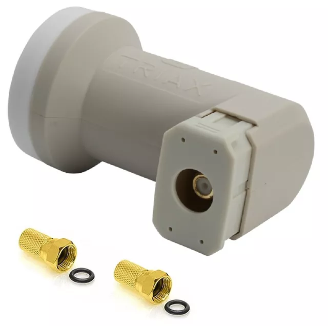 TRIAX Gold Single LNB + 2x F-Stecker digital 4K HD Sat LMB für 1 Teilnehmer