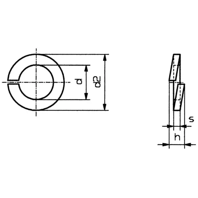 TOOLCRAFT B4 D127:A2K 188666 Rondelle Grower Ø intérieur: 4.1 mm M4 DIN 127