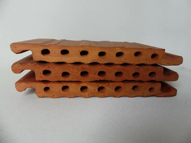 3 Tonziegel 15cm Bruthülsen Niströhren Wildbiene Insektenhotel Strangfalz