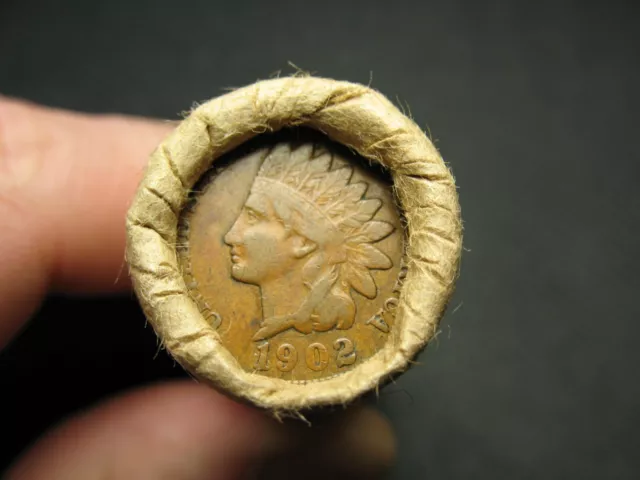 ONE INDIAN HEAD CENT PENNY ROLL "50" COINS @ OLD ESTATE COLLECTION!!! LOT #129cc