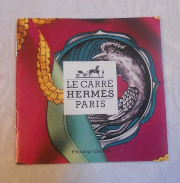 livret carré hermès paris printemps été 1991 français catalogue