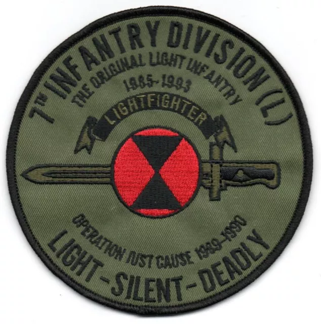 4 1/2" 7th Infantry Division - Lightfighter - OD Green "The ORIGINAL Light INF"