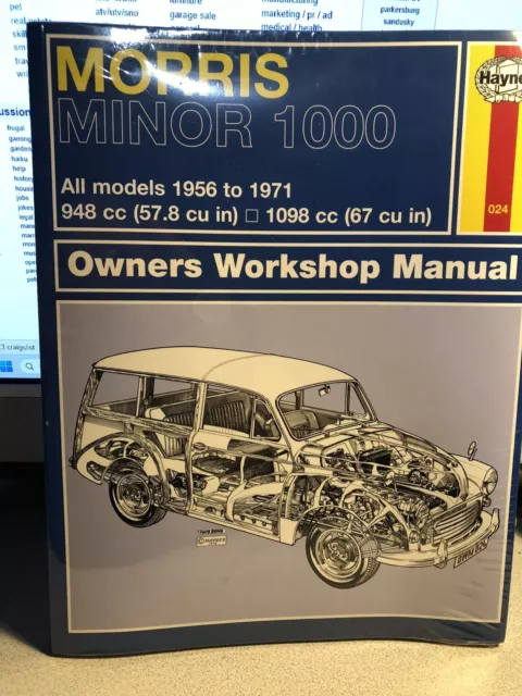 Haynes Morris Minor 1000 1956-1971 Owner Workshop Manual | 1975 Softcover