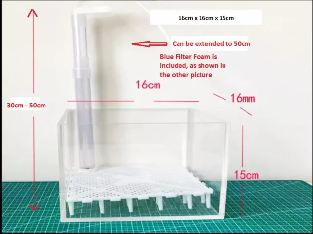 BEST Aquarium Under Gravel Fish Tank Biological Bottom Filtration Filter System