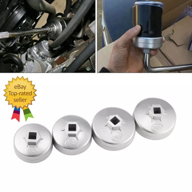 4Pcs/set Oil Filter Cap Socket Wrench Removal Tool For VW Audi Ford Mercedes UK