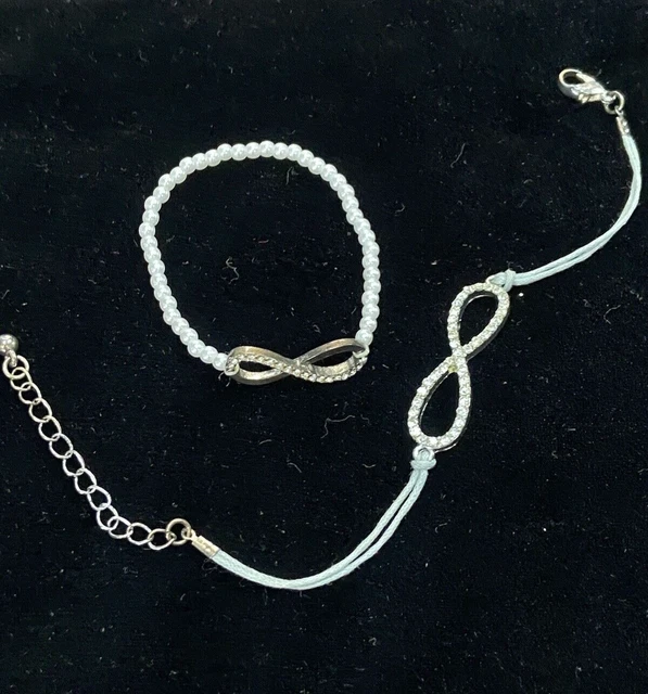 Mopec Set Da 4 Braccialetti In Pelle Con Simbolo Infinito: Due Tonalità Di Marrone, Cordoncino In Camoscio, Chiusura A Catena Regolabile, Ideali Come Bomboniere Per Matrimonio - 5
