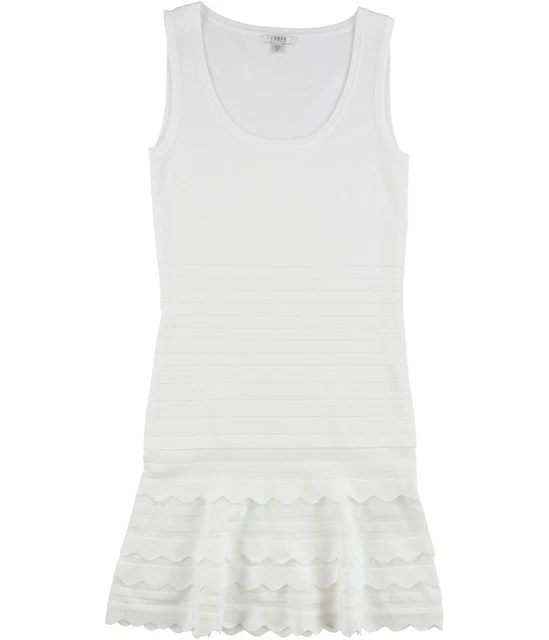 GUESS Donna Antonietta a Righe Maglione Abito, Bianco, Piccolo