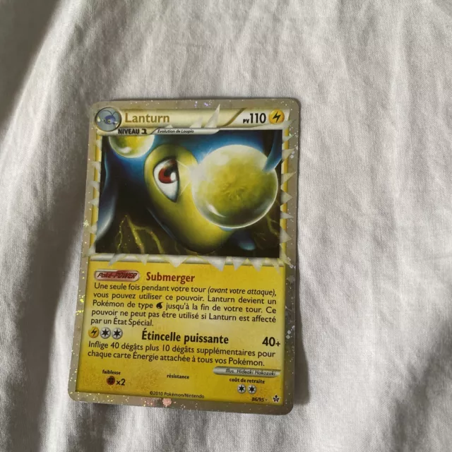 2010 Pokemon HS Unleashing Card Lanturn Prime Holo 86/95 French