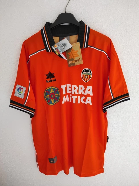 Maillot Football Vintage Valence CF 1995-1996, Taille L, Fabricado En España