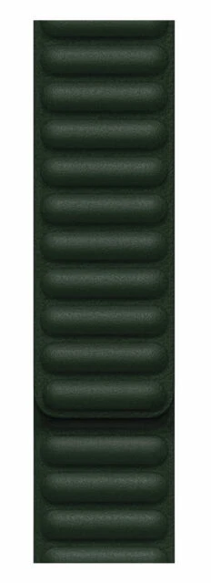 Apple Leather Link for Watch Series 7 - Sequoia Green, Size M/L (45mm)