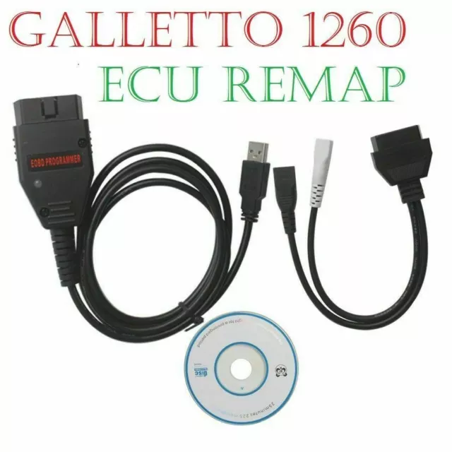 Galletto 1260 ECU Chip Tuning Interface OBD2 EOBD2 Remap Flasher Tool VAG Cable