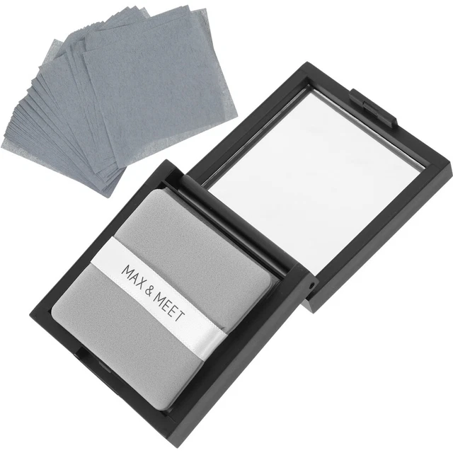 1 Set Spiegeletui-Design-Blotting-Gesichtspapier mit Nachfüllblättern