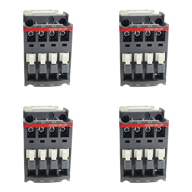 4PCS AX09-30-10 contactor 120V coil AC 3P 9A replace ABB Contactor AX09-30-10-84