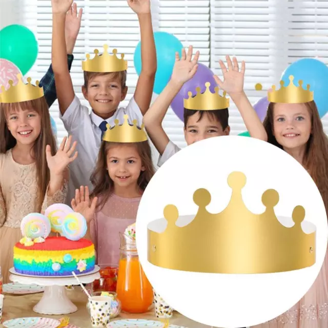Hat Wedding Decor Prince Princess Hats Paper Crown Cap Birthday Hat King Crowns