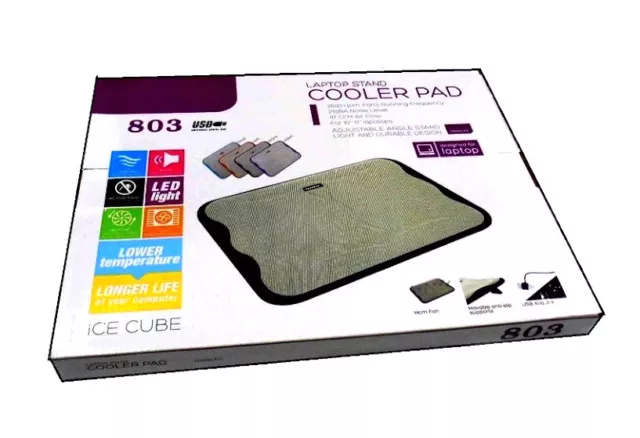 Base Refrigeracion Disipador de Calor Cooler Pad para Notebook de 10" a 17"