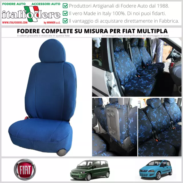 TAPPEZZERIA ORIGINALE su Misura! Fiat 500L (Anni 60/70) SET COMPLETO VARI  COLORI