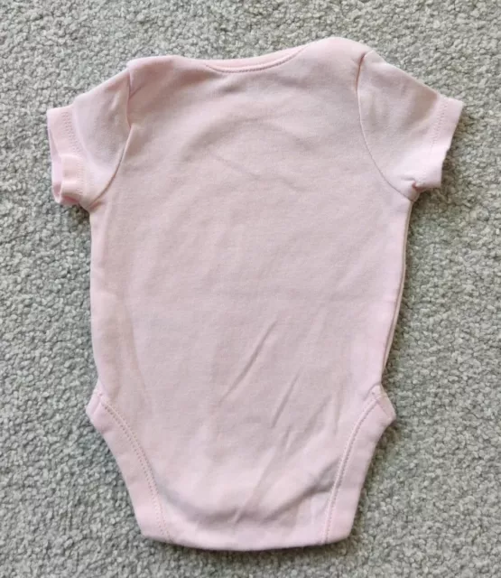 3 x George Baby Girl Pink Short Sleeve Vests, Bodysuits Bundle - Size 3-6 Months 3