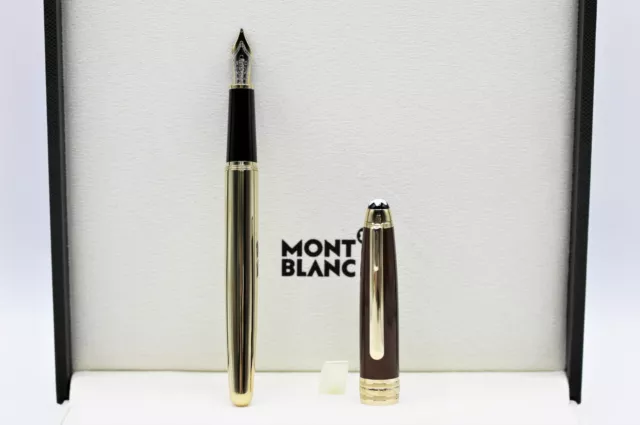 Montblanc Meisterstuck 144 Solitaire Citrine Classique Füllfederhalter / Id 7563