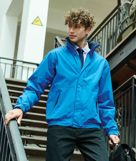 Mens Dover Regatta Windproof & Waterproof Jacket -Fleece Lining-Concealed Hood