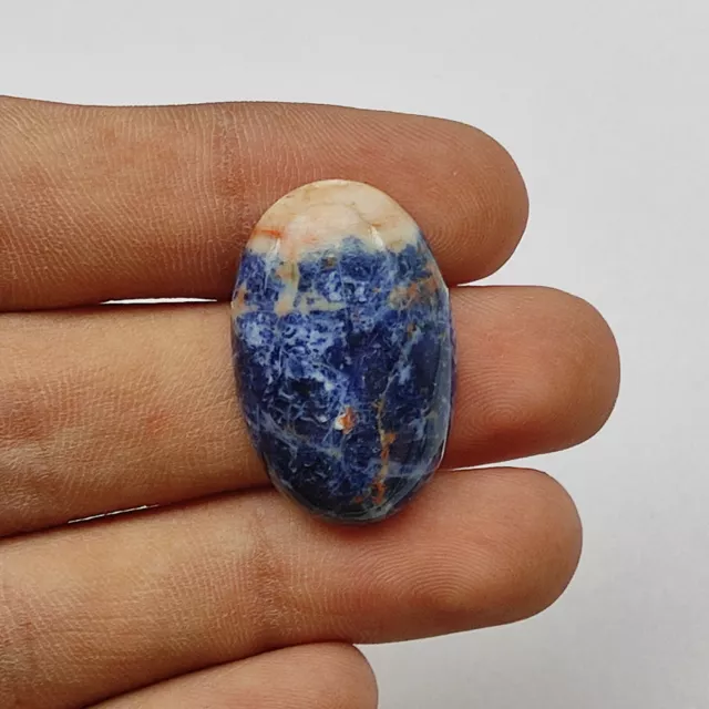 Natürlich Blau Sodalith Cabochon Handgemacht Designer Locker Edelstein Schmuck -