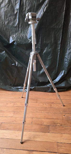 Trépied Gitzo Gilux Sport Vintage – Métal Français, Hauteur Max 151 Cm, Rotule Boule
