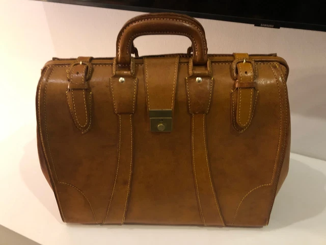 Arzttasche Italy Doktortasche Reisetasche Leder Tasche Koffer Weekend