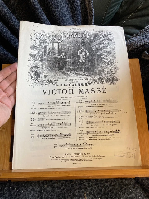 Partition Les Noces De Campagne - Marie Laforêt - PVG Piano Guitare - 1964 Vintage